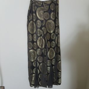 Rare Vintage John Galliano Palazzo Pants with Chiffon Insets Size 12